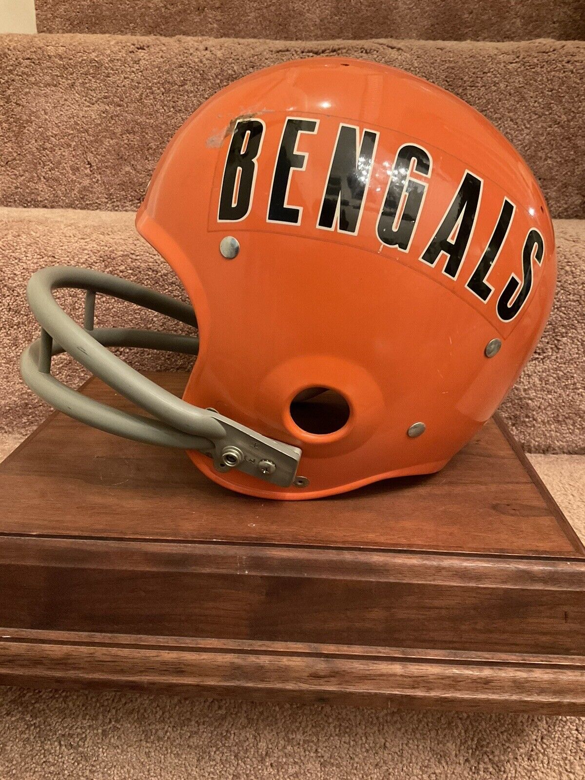 Original Riddell 1970 Cincinnati Bengals Kra-Lite TK2 Game Football Helmet Rare Sports Mem, Cards & Fan Shop:Fan Apparel & Souvenirs:Football-NFL Riddell
