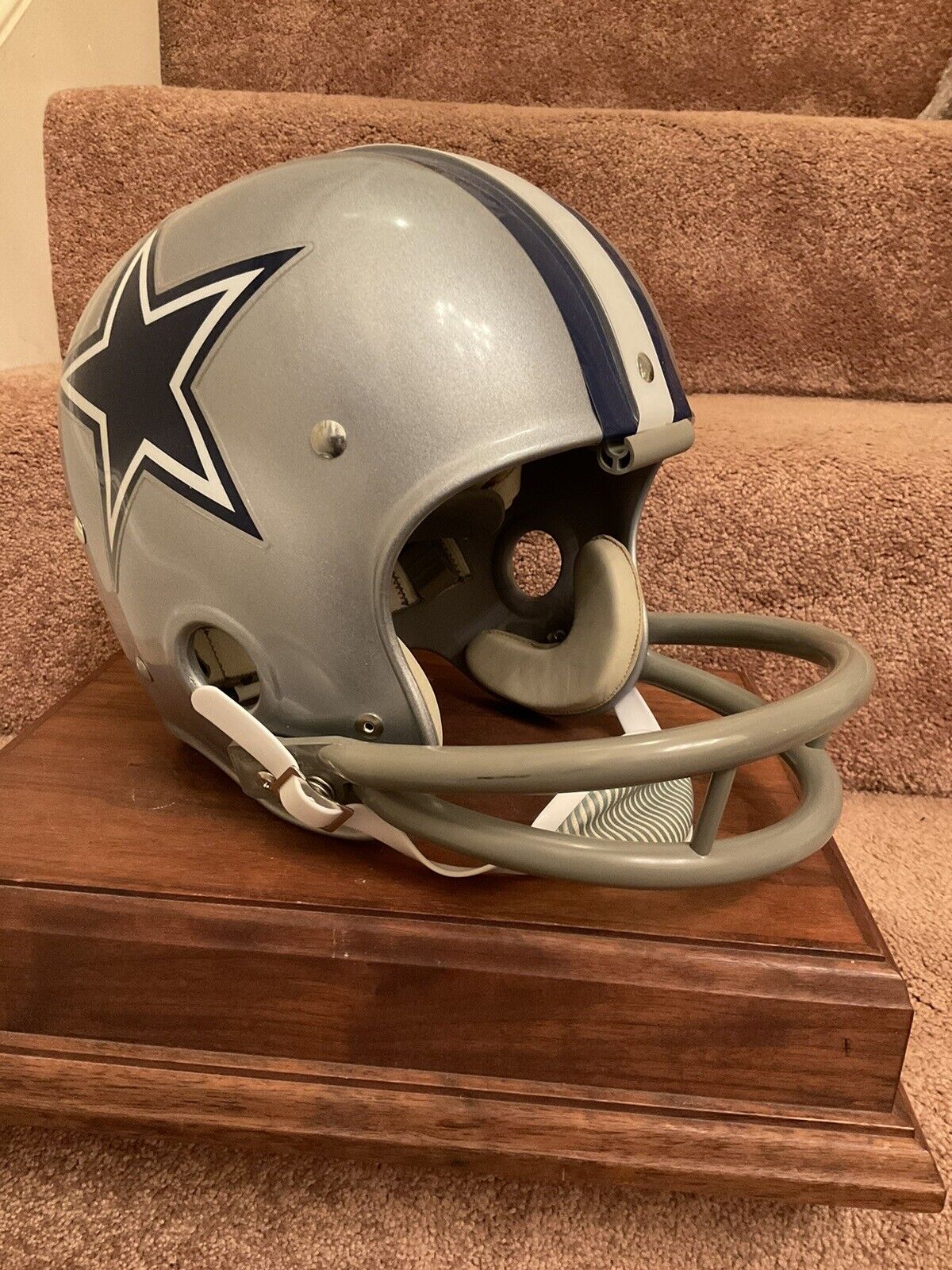 Riddell Kra-Lite RK2 Suspension Football Helmet 1970 Dallas Cowboys Staubach Sports Mem, Cards & Fan Shop:Fan Apparel & Souvenirs:Football-NFL Riddell