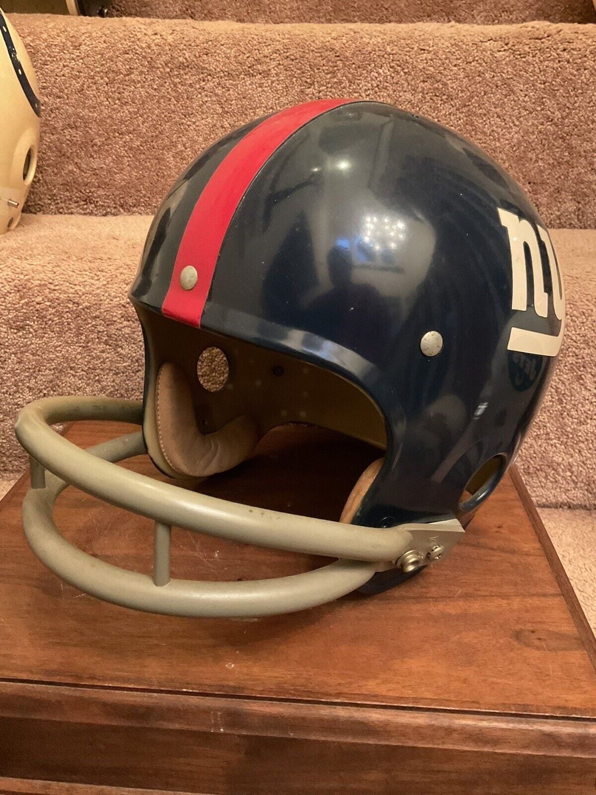 Original Riddell 1971 New York Giants Kra-Lite TK2 Game Football Helmet Sports Mem, Cards & Fan Shop:Fan Apparel & Souvenirs:Football-NFL Riddell