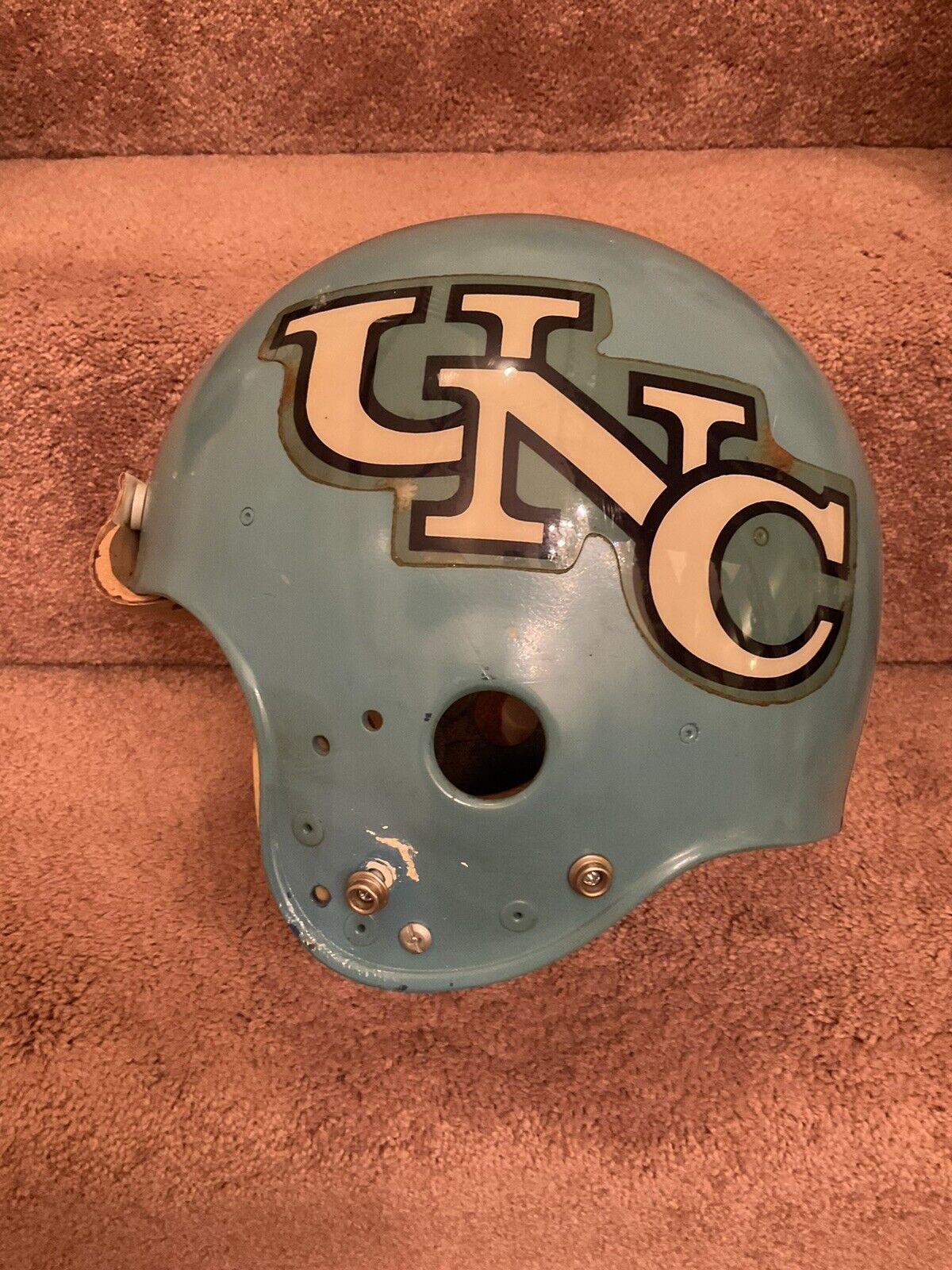 Vintage North Carolina Tar Heels Game Used 1981 Riddell PAC-3 Football Helmet Sports Mem, Cards & Fan Shop:Fan Apparel & Souvenirs:College-NCAA Riddell   