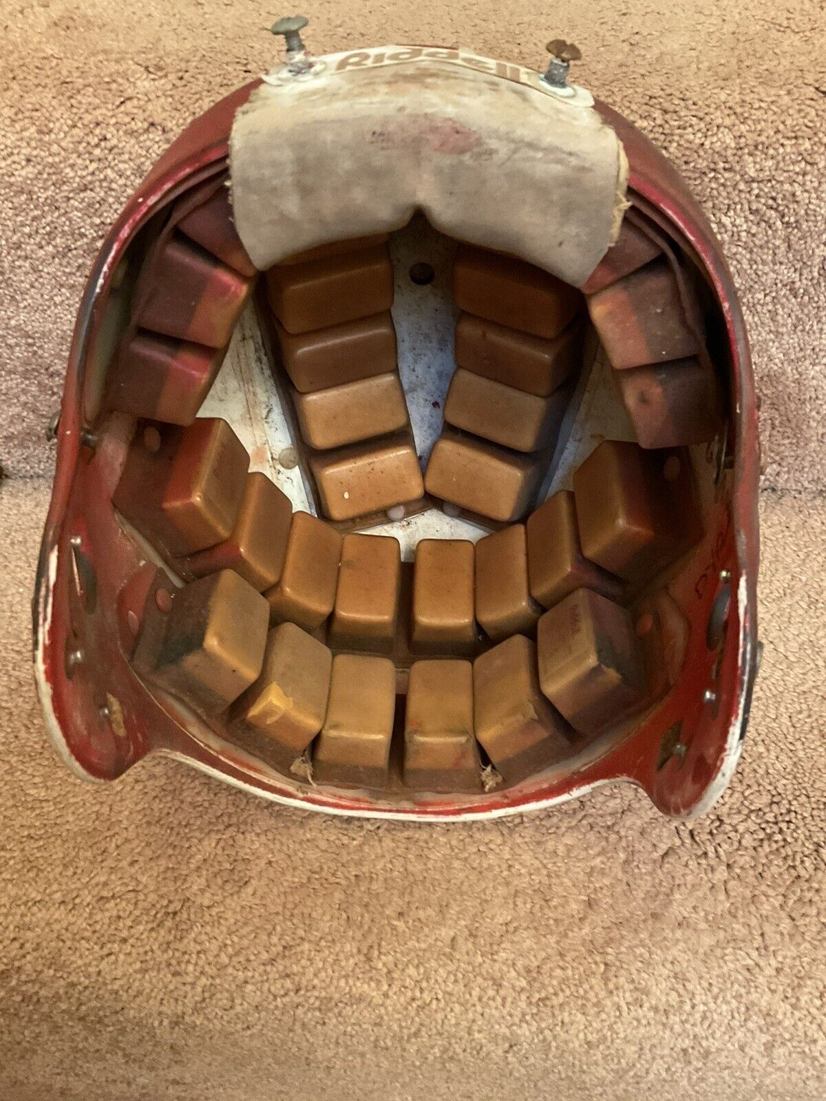 Vintage Original Riddell Kra-Lite PAC3 Football Helmet Date Stamp 1980 Sports Mem, Cards & Fan Shop:Fan Apparel & Souvenirs:Football-NFL Riddell