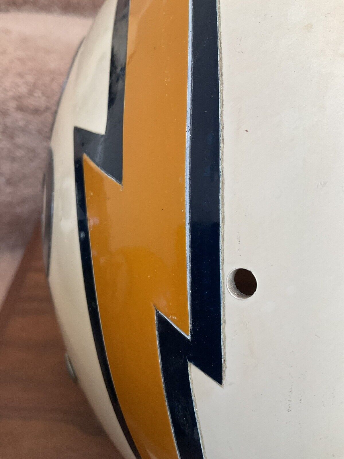 Original Riddell 1971 San Diego Chargers Kra-Lite TK2 Game Football Helmet Rare Sports Mem, Cards & Fan Shop:Fan Apparel & Souvenirs:Football-NFL Riddell   