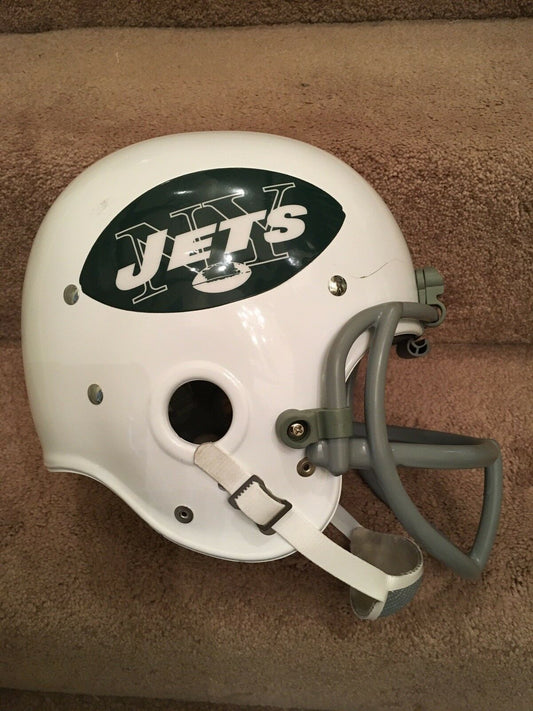 Riddell Classic RK Pro Line Throwback Helmets: Riddell Kra-Lite RK2 Suspension New York Jets Football Helmet Joe Namath SB III  WESTBROOKSPORTSCARDS   
