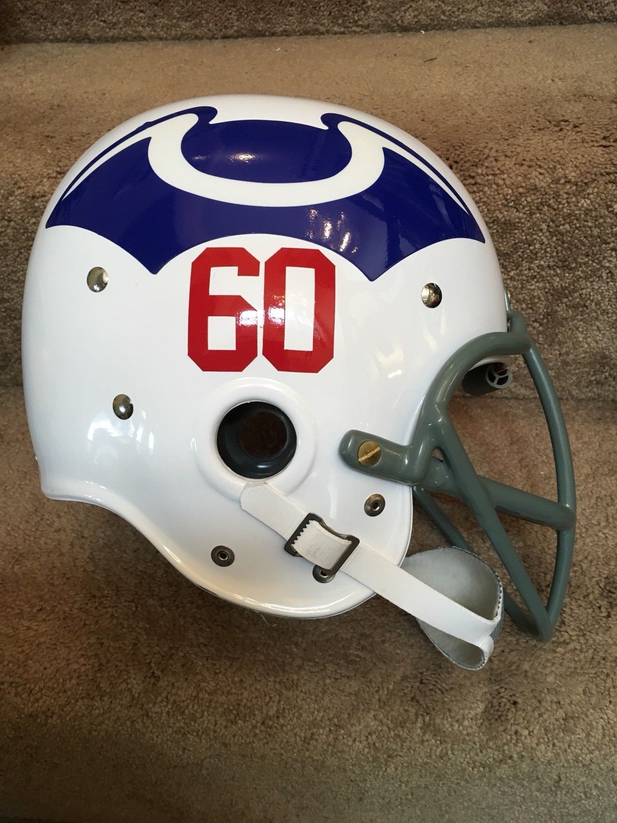 Riddell Classic RK Pro Line Throwback Helmets: Riddell Kra-Lite RK2 Suspension Football Helmet 1960 Boston Patriots New Eng WESTBROOKSPORTSCARDS