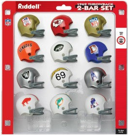 1969 AFL Throwback Pocket Pro Helmet Set  WESTBROOKSPORTSCARDS