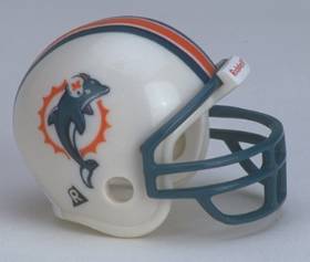 Miami Dolphins Riddell NFL Pocket Pro Helmet Throwback  WESTBROOKSPORTSCARDS