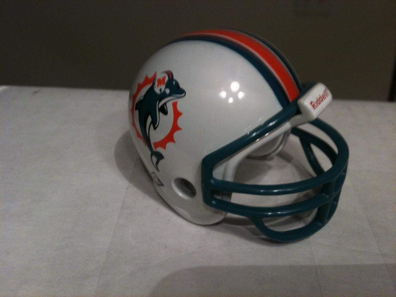 Miami Dolphins Riddell NFL Pocket Pro Helmet Chrome Throwback  WESTBROOKSPORTSCARDS