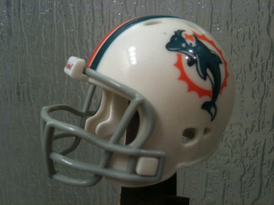 Miami Dolphins Revolution Riddell NFL Pocket Pro Helmet (Throwback Gray mask)  WESTBROOKSPORTSCARDS