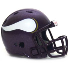 Minnesota Vikings Revolution Throwback Riddell NFL Pocket Pro Helmet (Smooth Horns)  WESTBROOKSPORTSCARDS   