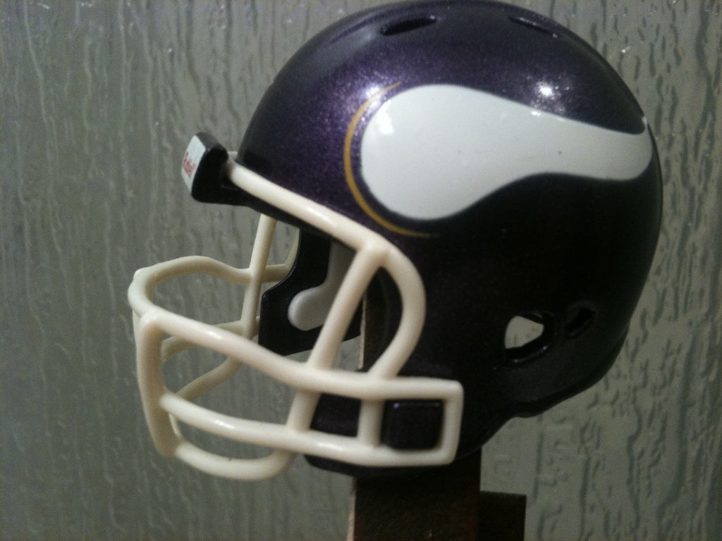 Minnesota Vikings Revolution Throwback Riddell NFL Pocket Pro Helmet (Old logo with White mask 1980-1984)  WESTBROOKSPORTSCARDS