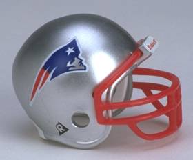 New England Patriots Riddell NFL Pocket Pro Helmet 1994-1999 Throwback (Blue Patriot logo) rare  WESTBROOKSPORTSCARDS   