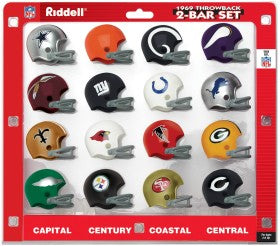 century football helmet 1969 NFL Throwback Pocket Pro Helmet Set – WESTBROOKSPORTSCARDS