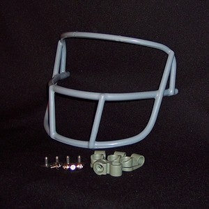 Game Used NFL, Riddell Kra-Lite, and Miscellaneous Helmets: 1969-75 OPO Style Football Helmet Gray Face Mask with Clips and Hardware  WESTBROOKSPORTSCARDS   