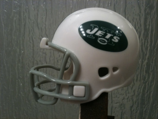 New York Jets Revolution Riddell NFL Pocket Pro Helmet (Throwback Gray mask)  WESTBROOKSPORTSCARDS   