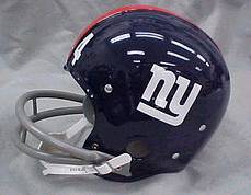 Riddell Classic RK Pro Line Throwback Helmets: New York Giants '61-'74 Classic Riddell RK Throwback Full Size Helmet WESTBROOKSPORTSCARDS
