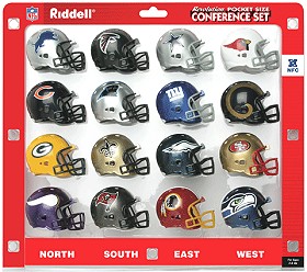 Riddell NFL AFC Team Pocket Size Conference Helmet Set