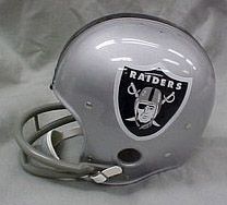 Riddell Classic RK Pro Line Throwback Helmets: Oakland Raiders '64 Classic Riddell RK Throwback Full Size Helmet  WESTBROOKSPORTSCARDS   