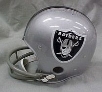 Riddell Classic RK Pro Line Throwback Helmets: Oakland Raiders '64 Classic Riddell RK Throwback Full Size Helmet  WESTBROOKSPORTSCARDS