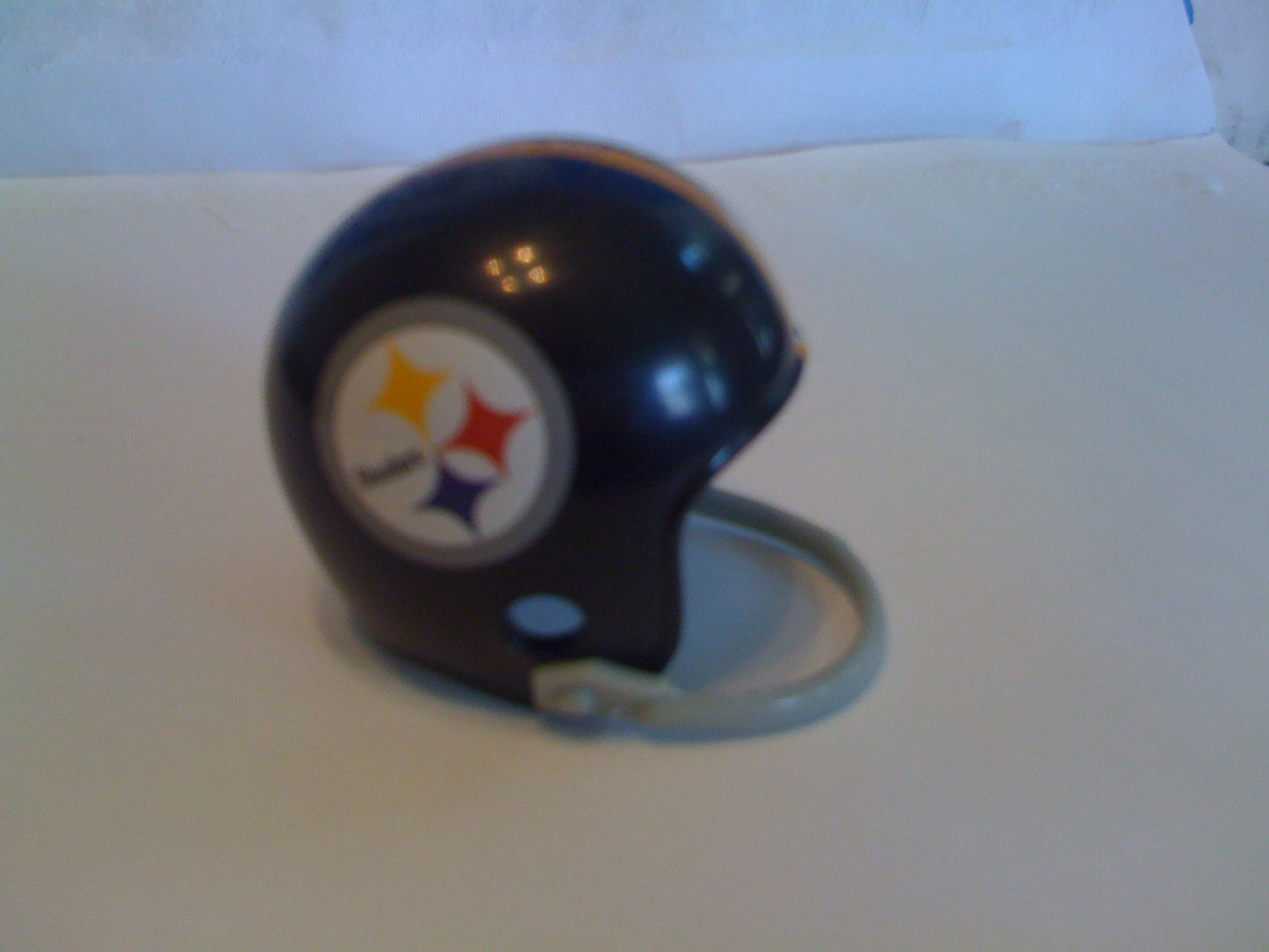 Pittsburgh Steelers Playoff Riddell NFL Single-Bar Pocket Pro Helmet 1962 Custom Throwback (Black helmet) WESTBROOKSPORTSCARDS
