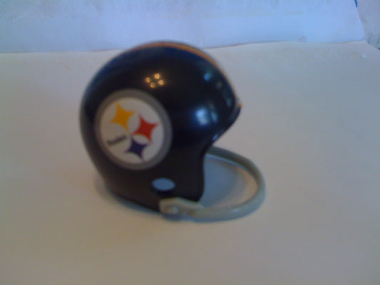 Pittsburgh Steelers Playoff Riddell NFL Single-Bar Pocket Pro Helmet 1962 Custom Throwback (Black helmet)  WESTBROOKSPORTSCARDS   