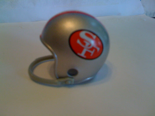 San Francisco 49ers Riddell NFL Single-Bar Pocket Pro Helmet 1962 Custom Throwback (Silver helmet)  WESTBROOKSPORTSCARDS   