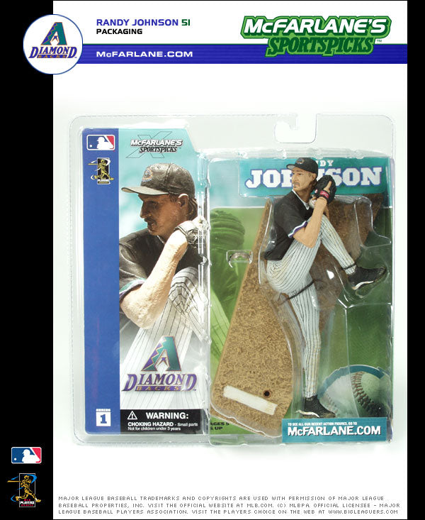 McFarlane Sports Picks MLB Baseball Figurines: Randy Johnson Diamondbacks McFarlane Sports Picks WESTBROOKSPORTSCARDS