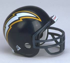 San Diego Chargers Riddell NFL Pocket Pro Throwback (Navy helmet with navy mask)  WESTBROOKSPORTSCARDS