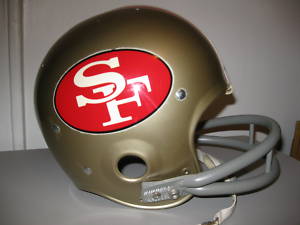 Game Used NFL, Riddell Kra-Lite, and Miscellaneous Helmets: San Francisco 49ers Riddell TK-2 Kra-Lite Game Suspension Helmet circa 1971  WESTBROOKSPORTSCARDS