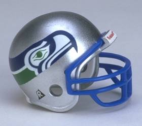 Seattle Seahawks Riddell NFL Pocket Pro Helmet 1983-2001 Throwback from series 2  WESTBROOKSPORTSCARDS