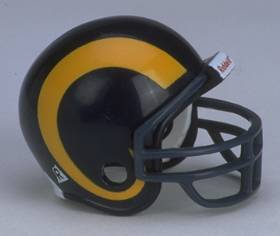 St. Louis Rams Riddell NFL Pocket Pro Helmet 1981-1999 Throwback (Old Style)  WESTBROOKSPORTSCARDS