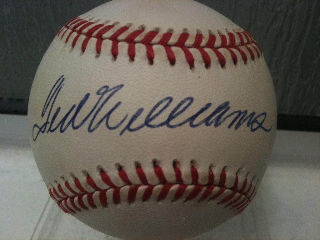 Ted Williams Autographed Bobby Brown Baseball