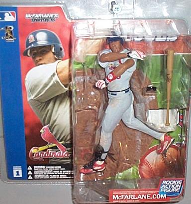 McFarlane Sports Picks MLB Baseball Figurines: Albert Pujols Cardinals Rookie McFarlane Sports Picks  WESTBROOKSPORTSCARDS   