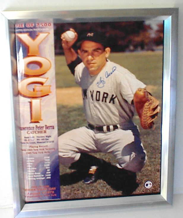 Yogi Berra Yankees Autographed & Framed 8 x 10  WESTBROOKSPORTSCARDS   
