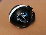 Atlanta Falcons Riddell NFL Pocket Pro Helmet Prototype Throwback (Black helmet with white stripe)  WESTBROOKSPORTSCARDS