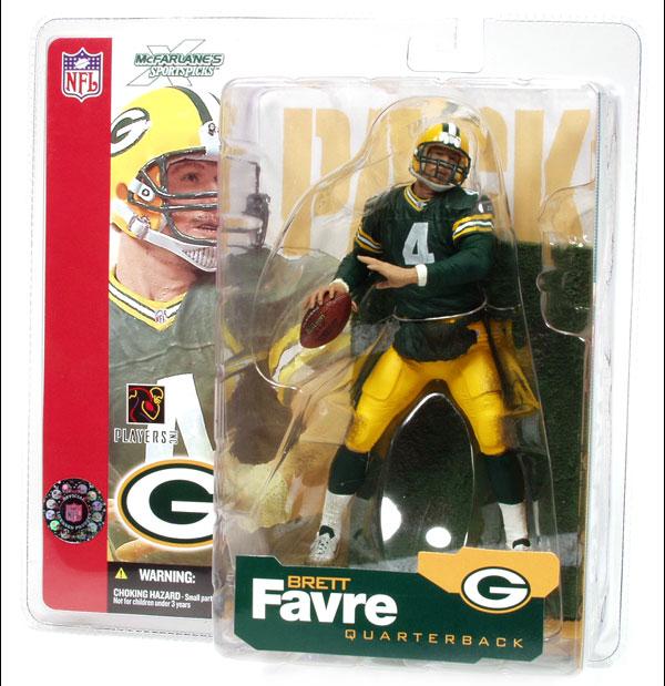 McFarlane Football Sports Picks Figurines: Brett Favre Green Bay Packers McFarlane Sports Pick- Brett's First (Rookie) McFarlane Piece WESTBROOKSPORTSCARDS