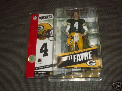 McFarlane Football Sports Picks Figurines: Brett Favre Packers McFarlane Sports Pics #4 Standing  WESTBROOKSPORTSCARDS