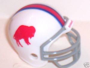 Buffalo Bills Riddell NFL Pocket Pro Helmet 1965-1973 Throwback from AFL 50th Anniversary Set  WESTBROOKSPORTSCARDS   