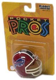 Buffalo Bills Riddell NFL Pocket Pro Helmet 2002-2010 Throwback  WESTBROOKSPORTSCARDS