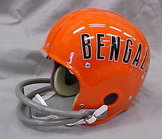 Riddell Classic RK Pro Line Throwback Helmets: Cincinnati Bengals '68-'79 Classic Riddell RK Throwback Full Size Helmet  WESTBROOKSPORTSCARDS   