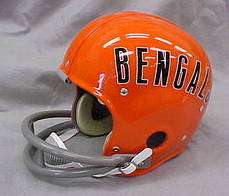 Riddell Classic RK Pro Line Throwback Helmets: Cincinnati Bengals '68-'79 Classic Riddell RK Throwback Full Size Helmet  WESTBROOKSPORTSCARDS