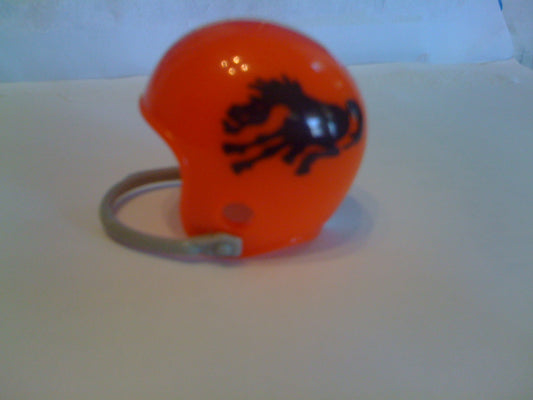 Denver Broncos Riddell NFL Single-Bar Pocket Pro Helmet 1962 "Brown Bronco" Custom Throwback  WESTBROOKSPORTSCARDS