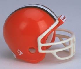Cleveland Browns Riddell NFL Pocket Pro Helmet 1975-1995 Throwback (with white mask)  WESTBROOKSPORTSCARDS   