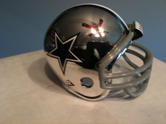 Dallas Cowboys Riddell NFL Pocket Pro Helmet Chrome  WESTBROOKSPORTSCARDS