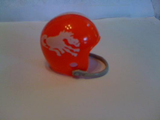 Denver Broncos Riddell NFL Single-Bar Pocket Pro Helmet 1962 "White Bronco" Custom Throwback  WESTBROOKSPORTSCARDS