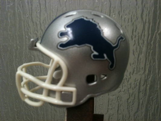 Detroit Lions Riddell NFL Revolution Throwback Pocket Pro Helmet (Alternate White mask)  WESTBROOKSPORTSCARDS