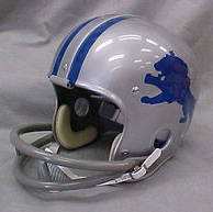 Riddell Classic RK Pro Line Throwback Helmets: Detroit Lions '62-'68 Classic Riddell RK Throwback Full Size Helmet  WESTBROOKSPORTSCARDS