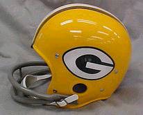 Riddell Classic RK Pro Line Throwback Helmets: Green Bay Packers '61-'79 Classic Riddell RK Throwback Full Size Helmet  WESTBROOKSPORTSCARDS   
