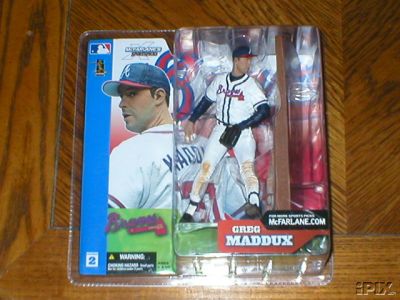 McFarlane Sports Picks MLB Baseball Figurines: Atlanta Braves Greg Maddux McFarlane Sports Picks  WESTBROOKSPORTSCARDS