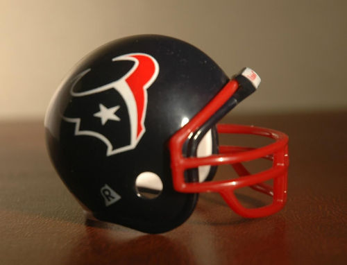 Houston Texans Riddell NFL Pocket Pro Helmet (with Alternate Red mask)  WESTBROOKSPORTSCARDS   