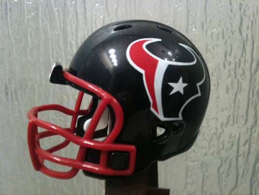 Houston Texans Riddell NFL Revolution Pocket Pro Helmet (Alternate Red mask)  WESTBROOKSPORTSCARDS